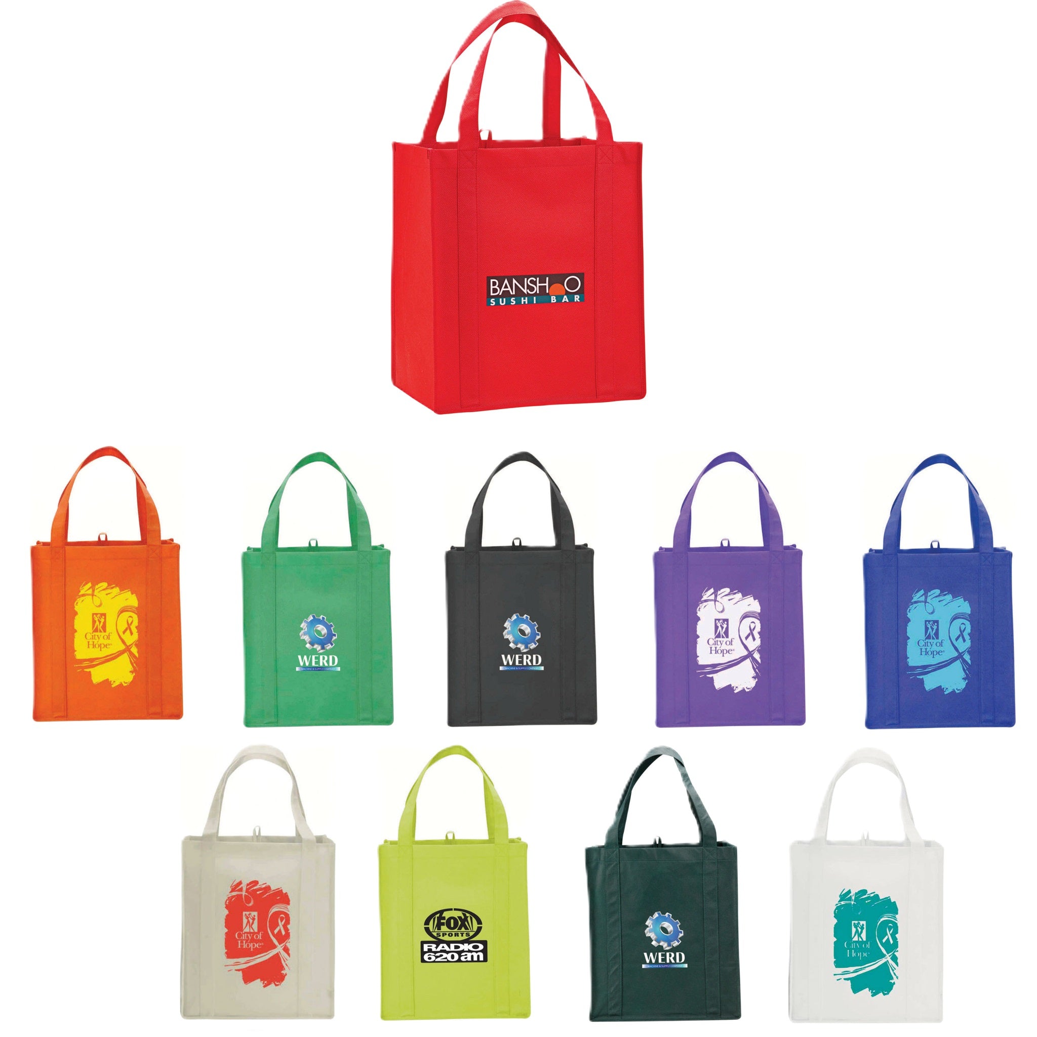 reusable shopping bag with logo