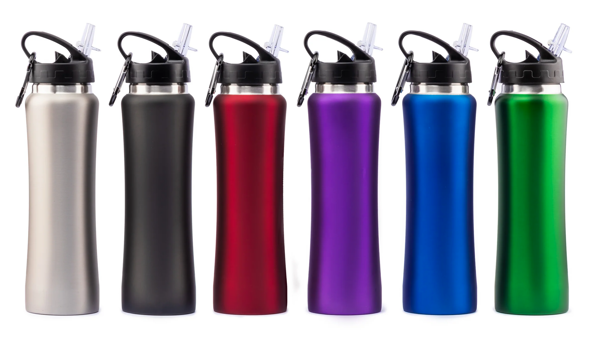 single wall stainless bottle with straw colors