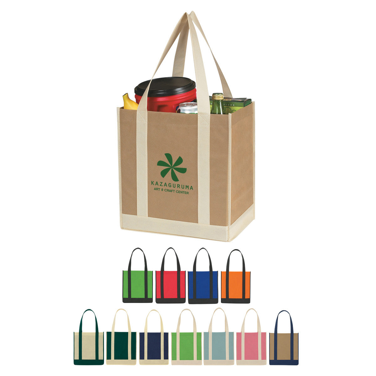 custom grocery tote bags colors