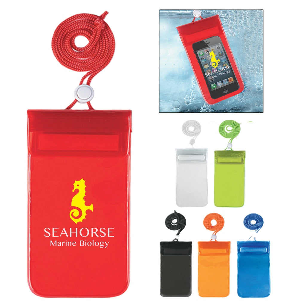 custom waterproof phone pouch colors