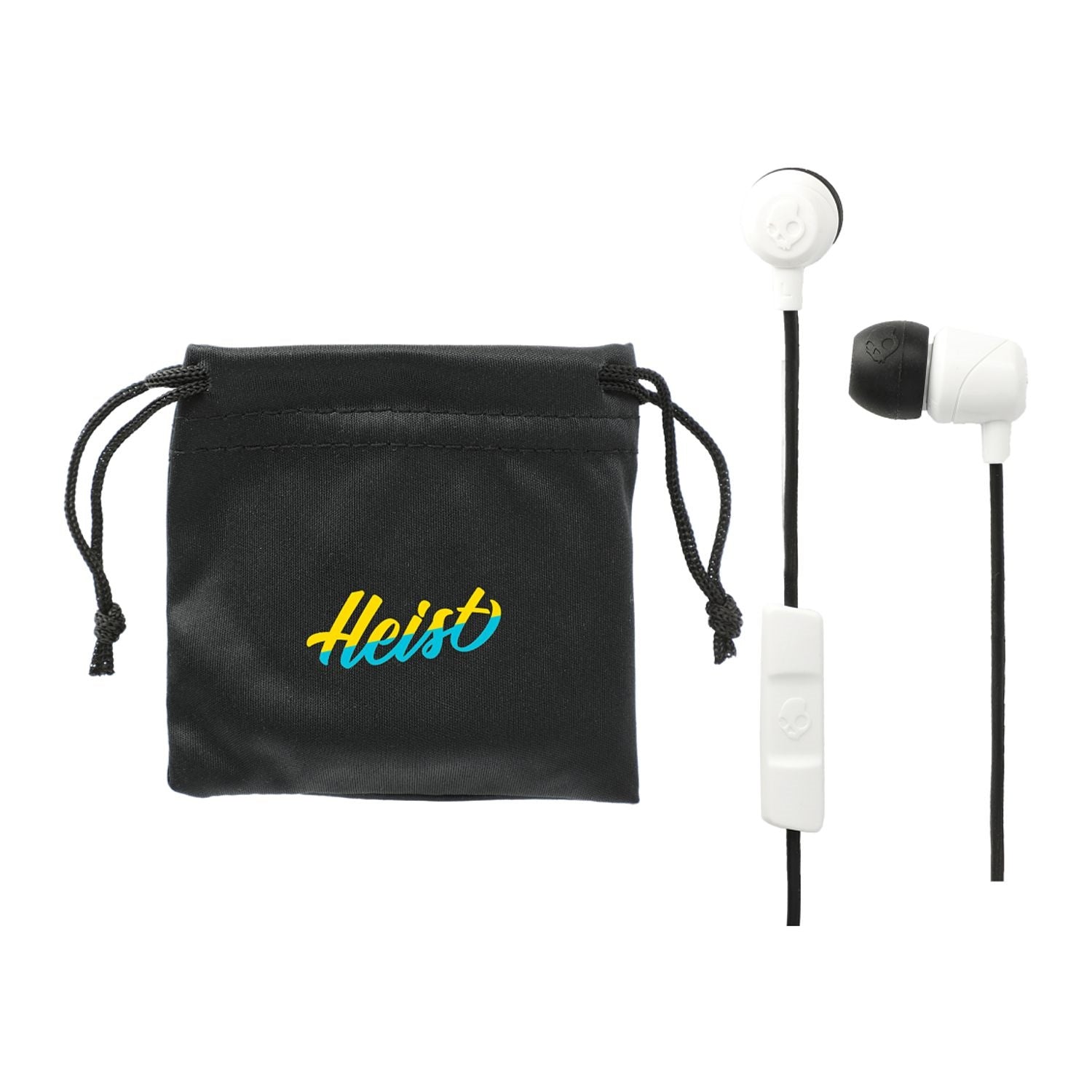 branded skullcandy earbuds white