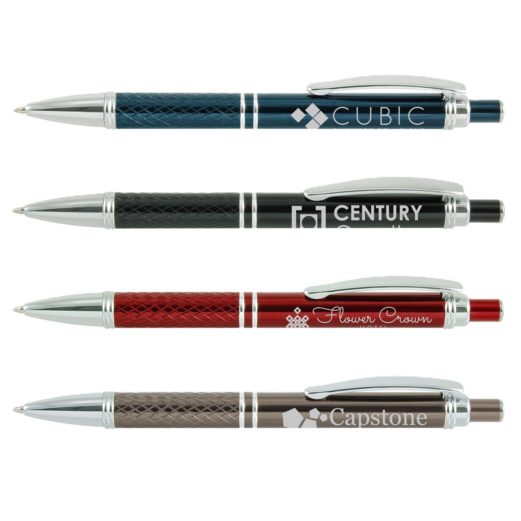 engraved business pens textured grip