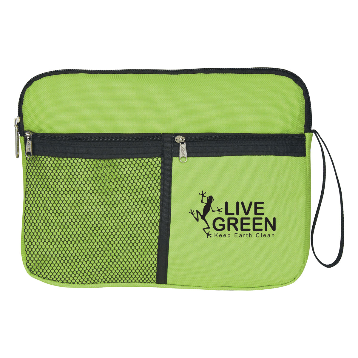 promotional accessory bag lime green