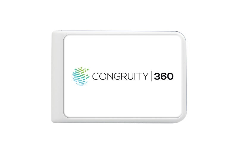 customized portable charger - white