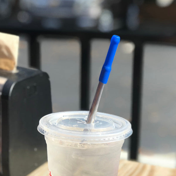custom reusable straw in cup