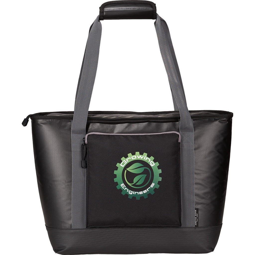 branded cooler totes black