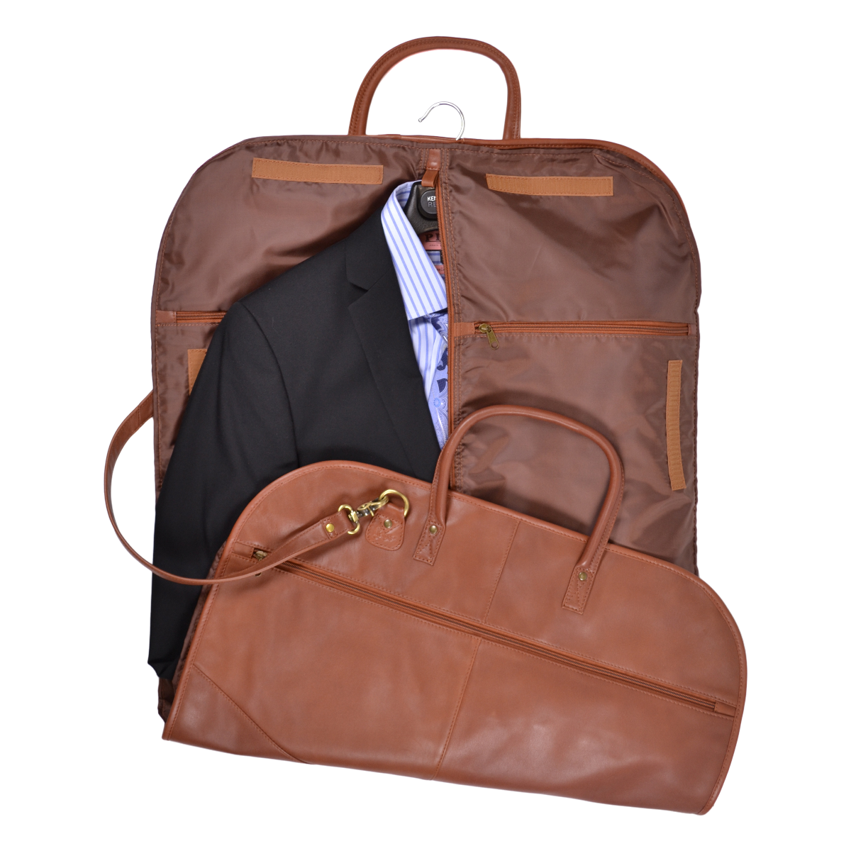 Royce Executive Office Black Leather Laptop Messenger Bag
