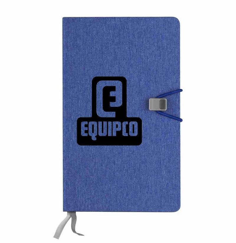 Branded Notebook with Graph Paper -blue