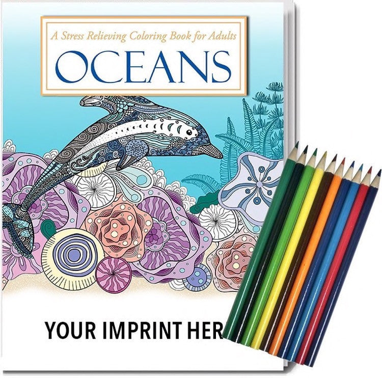 promotional coloring books for adults - oceans