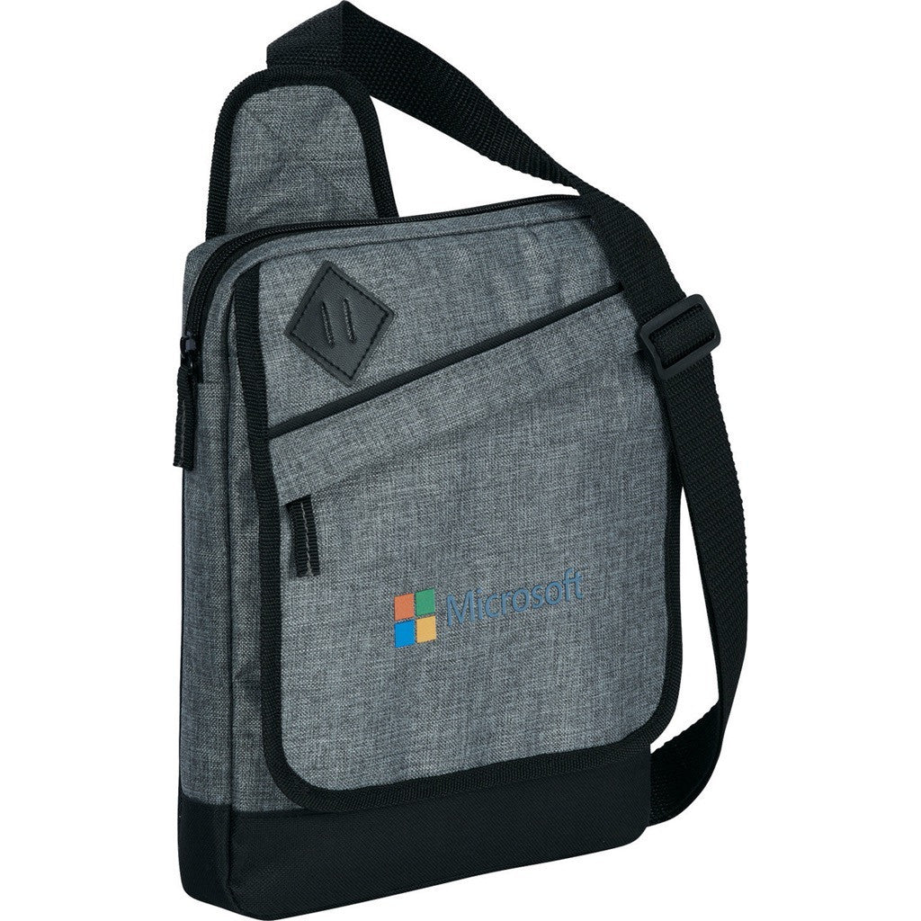 Charcoal Gray Tablet Messenger Bag