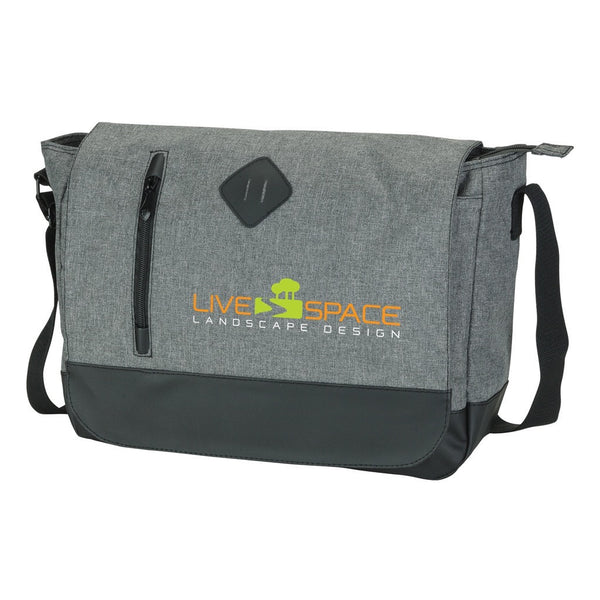 metro messenger bag medium in black