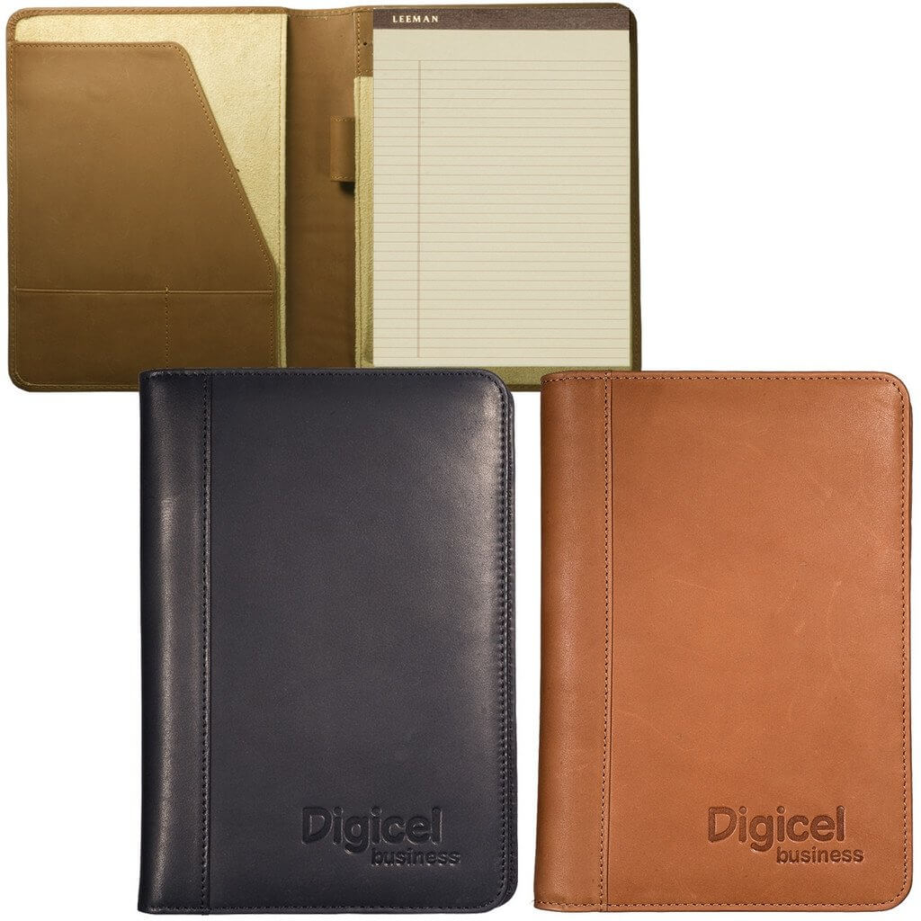 Full Grain Leather Junior Portfolio Debossed