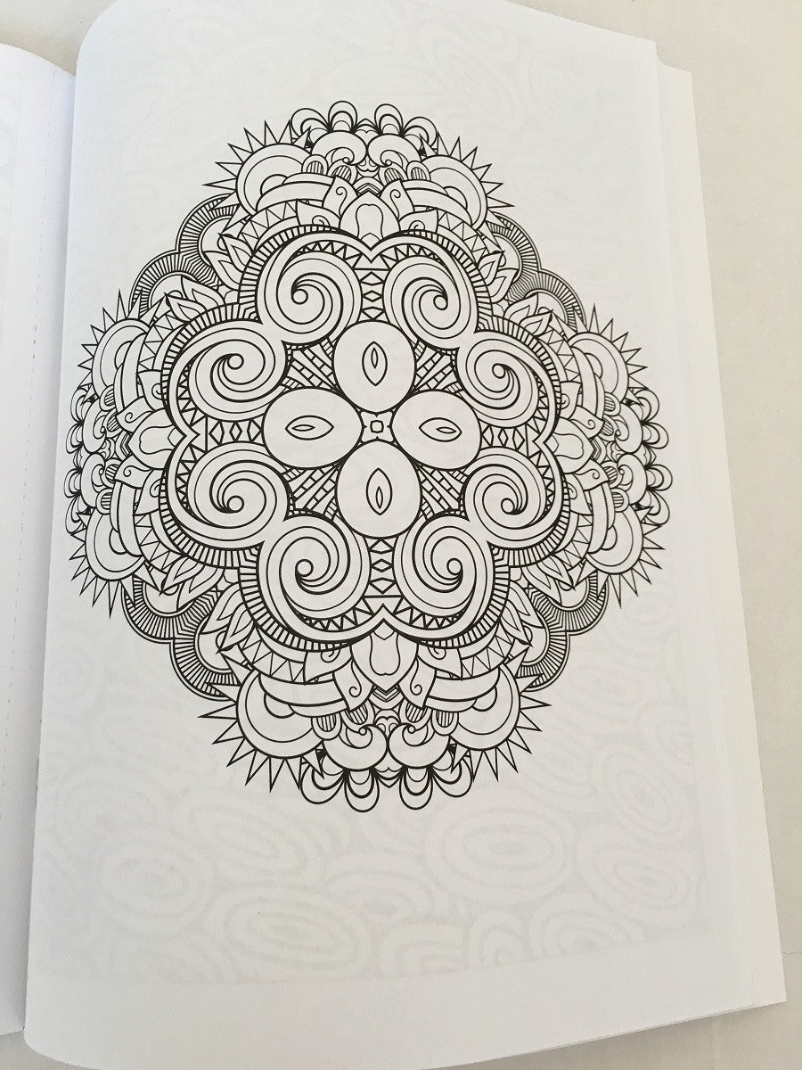 Adult Coloring Book Sample Page (Patterns)