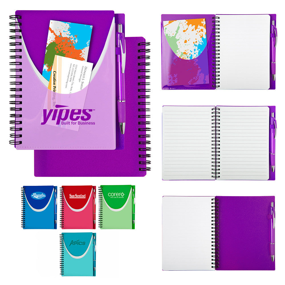 Colorful Notebook with Matching Pen