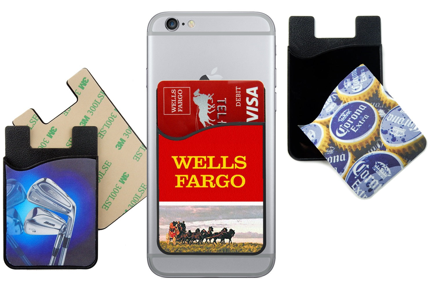 promotional phone wallet with screen cleaner