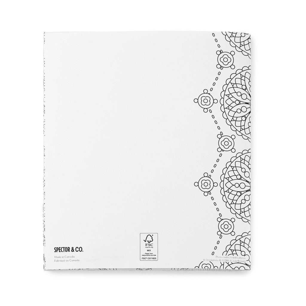 promotional adult coloring book back