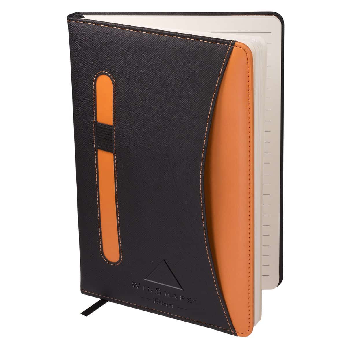 Promotional Journal with Pen Holder - Orange