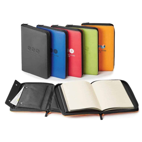 Refillable Journal with RFID Protection Pocket