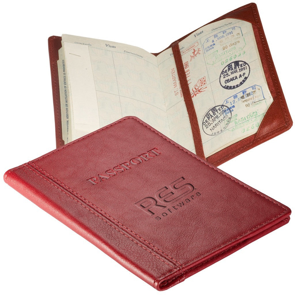 Top-Grain Leather Passport Holder