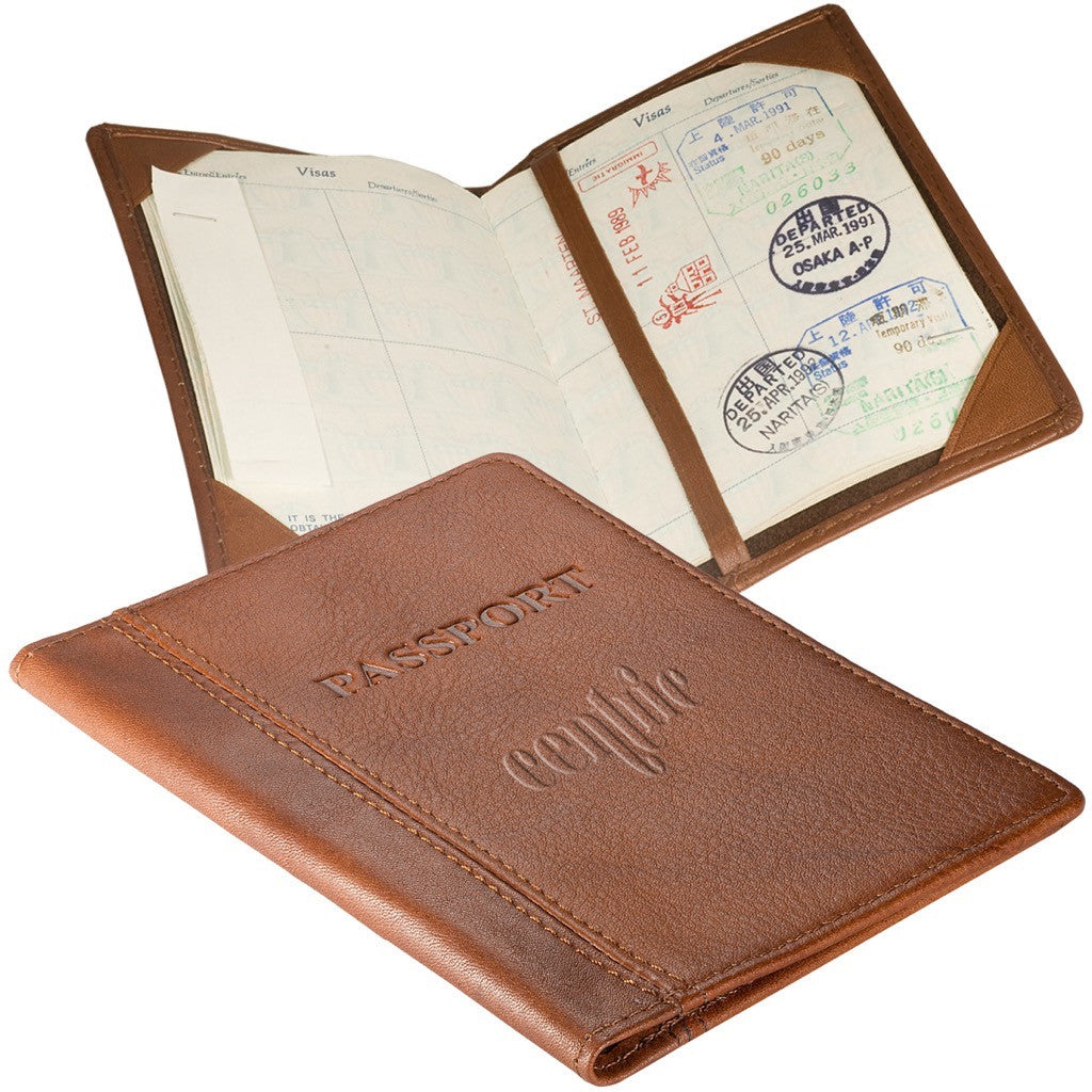 Top-Grain Leather Passport Holder