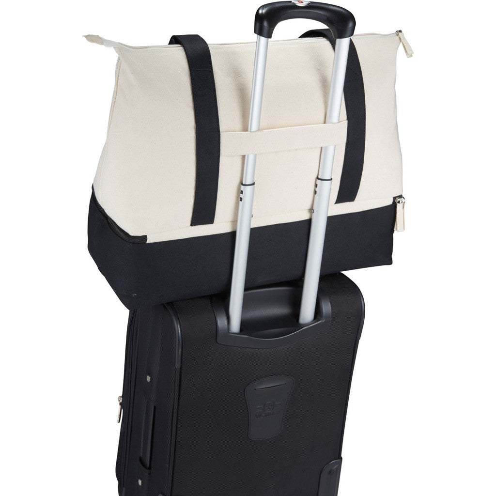 Zippered Cotton Travel Tote