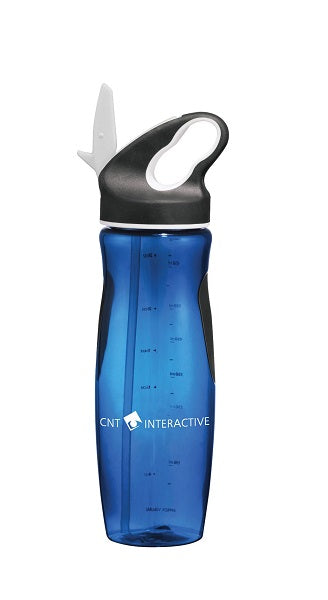 Sport Bottle with Straw and Printed Measurements