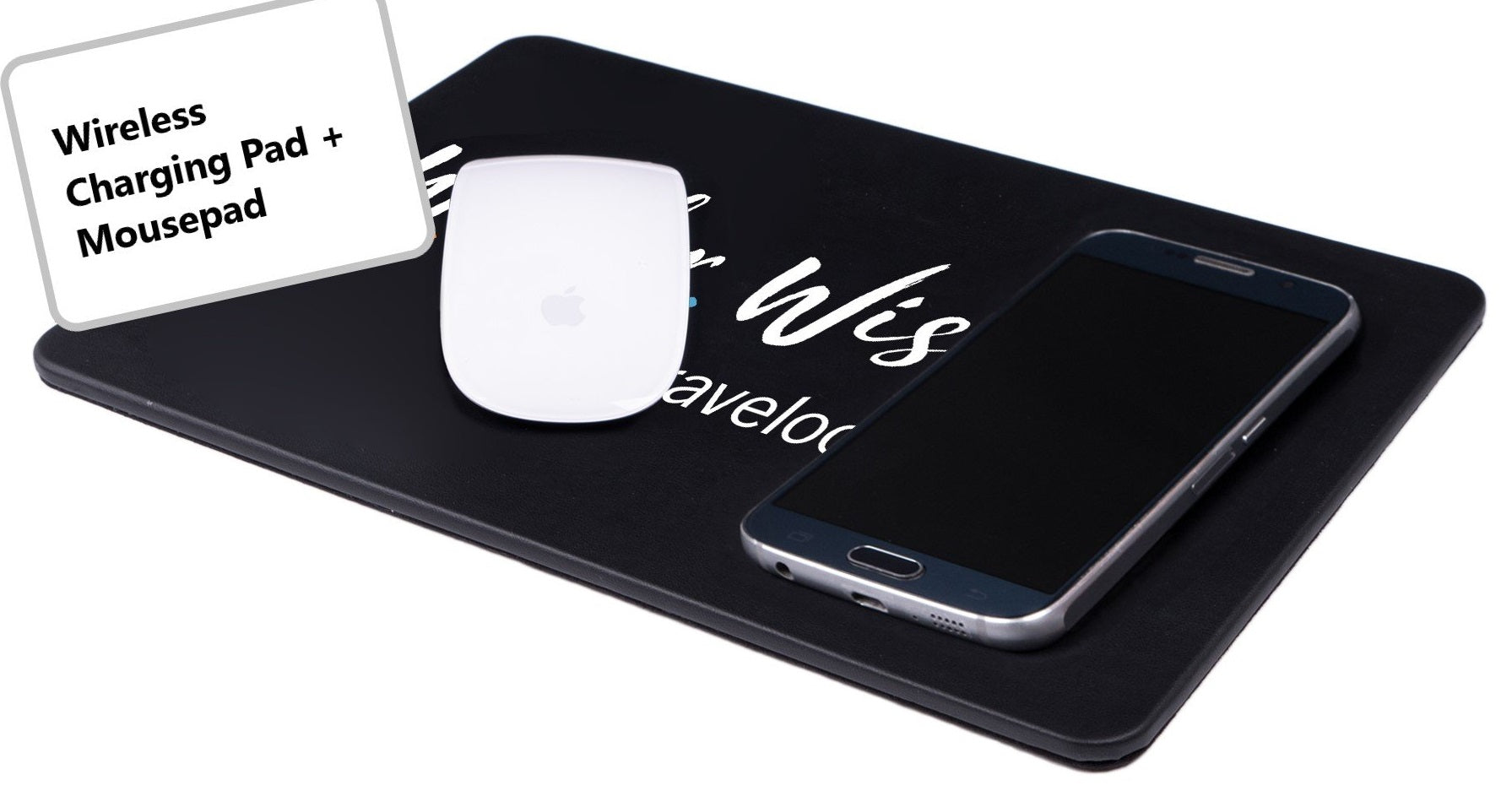 branded wireless charging mouse pad