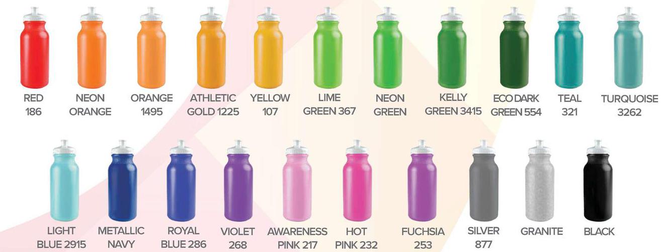 Classic 28 oz. Water Bottles, Custom Waterbottle, Custom Bike Waterbottle, Plastic Bottles, Soft Squeezable bottles