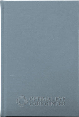 custom linen cover journal light blue