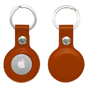 custom airtag cases brown leather
