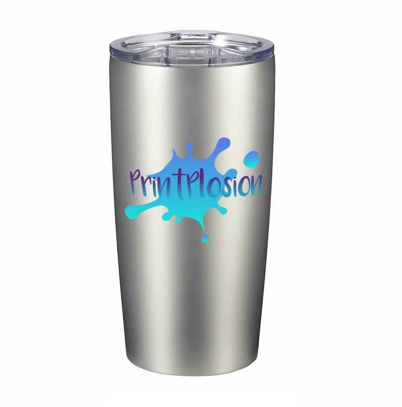 custom coffee tumblers silver