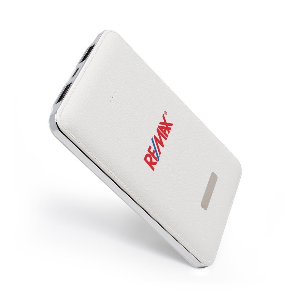 custom portable charger - white