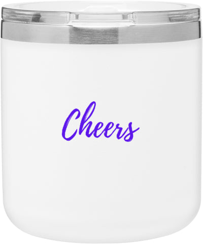 custom stainless steel tumbler-white