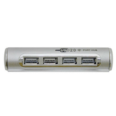Cylindrical USB Hub with Retractable Connector