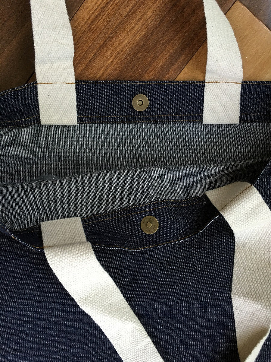 Promotional Denim Tote with Magnetic Close