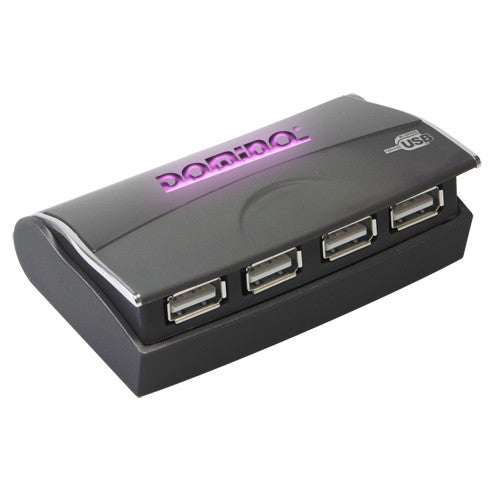 Lighted Desktop USB Hub Purple