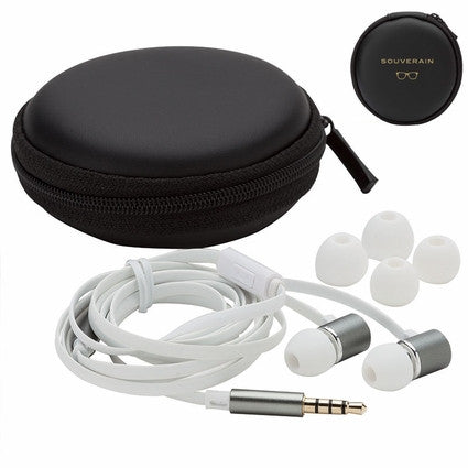 branded earbuds