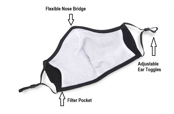 Filtered Custom Mask Custom Reusable Face Mask | Custom Face Masks - PROMOrx