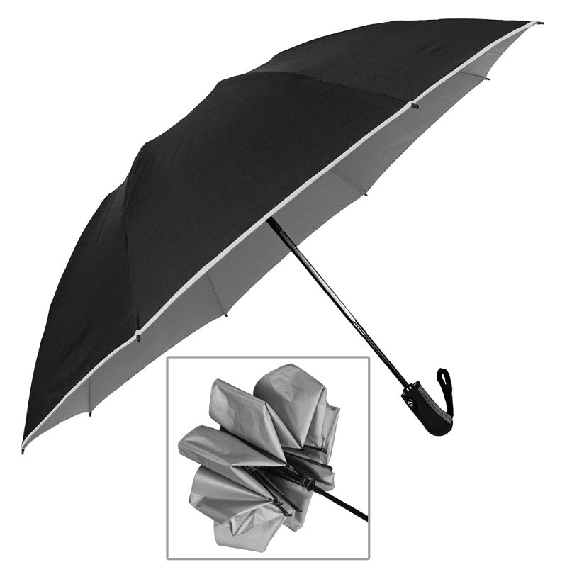 custom inside out umbrella gray black