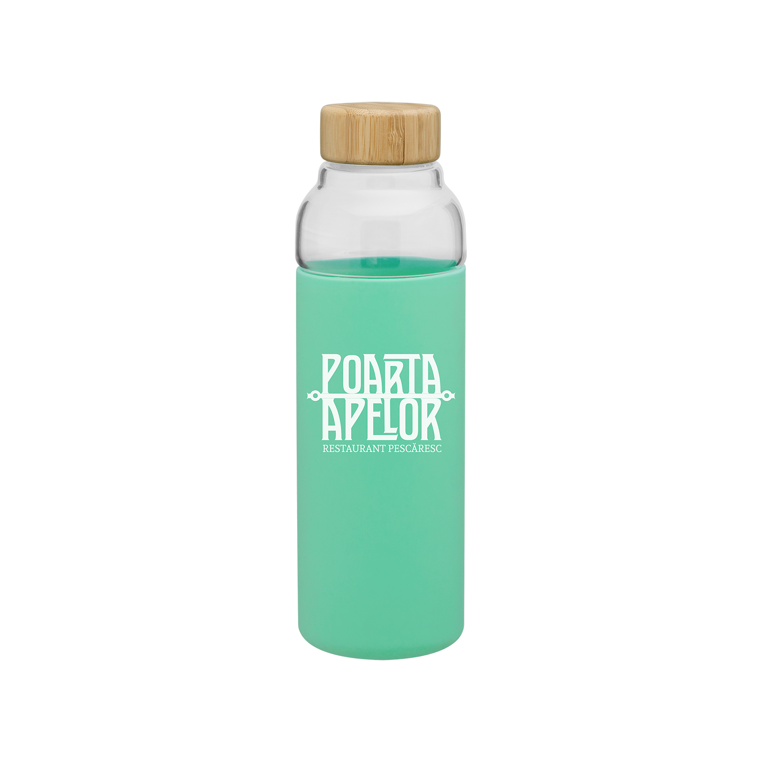 custom glass water bottle