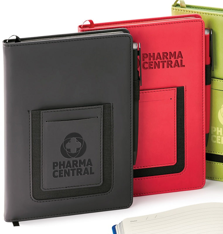 custom journal set with phone pocket