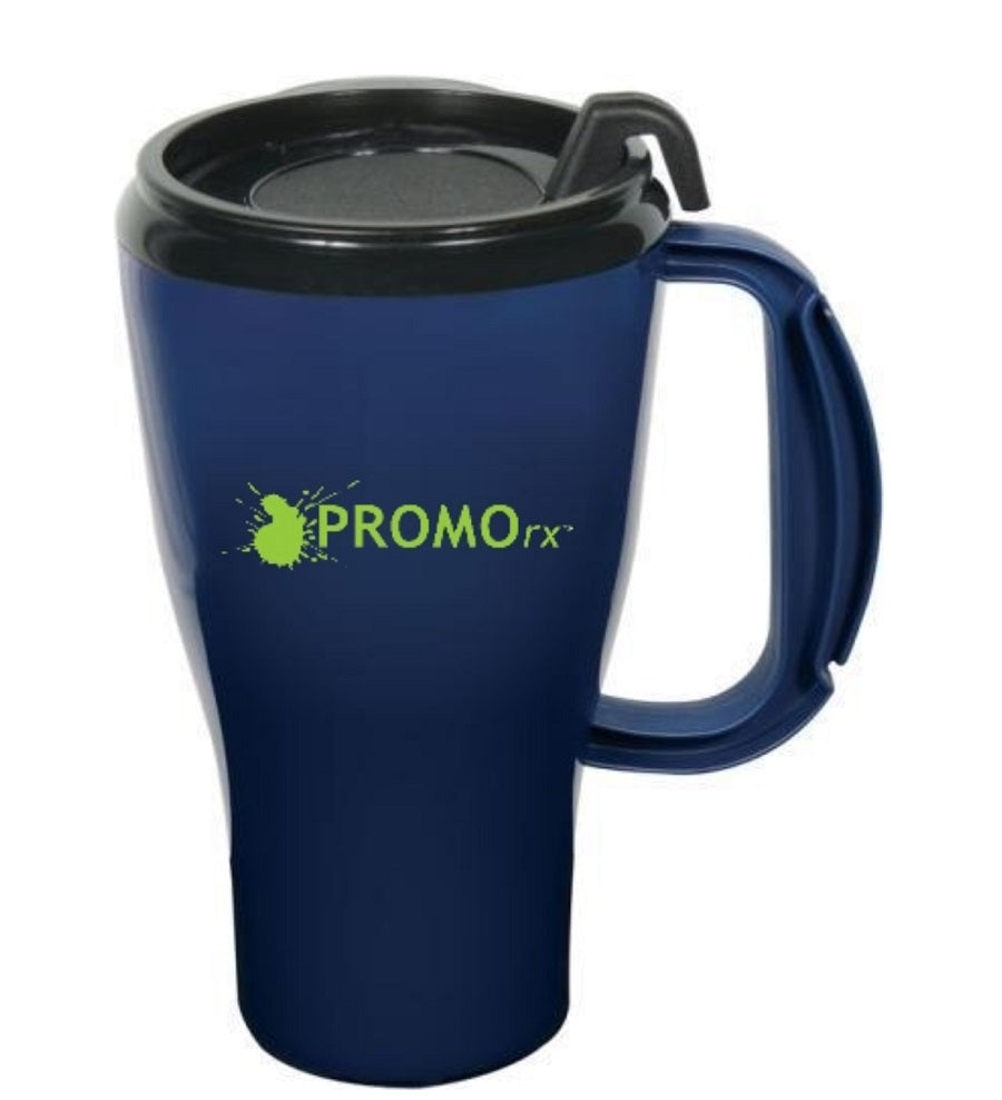 logo travel mug - navy blue