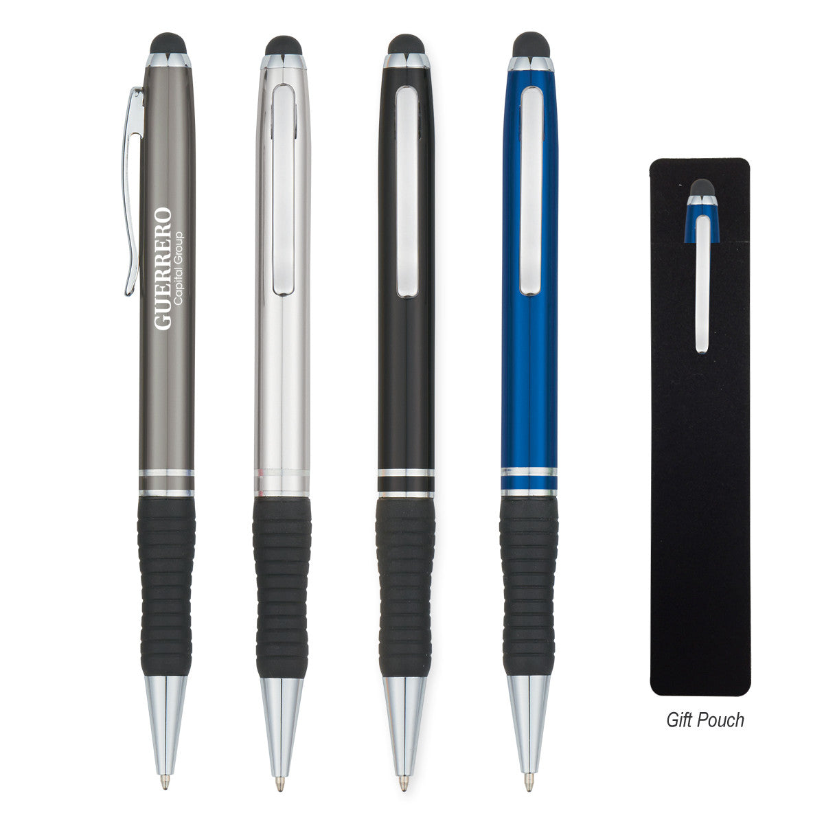 Metal Stylus Pen with Rubber Grip