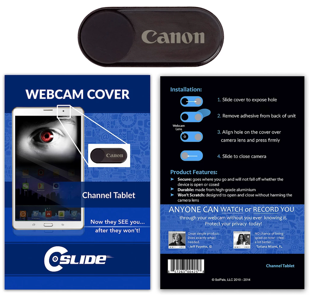 Metal Webcam Cover