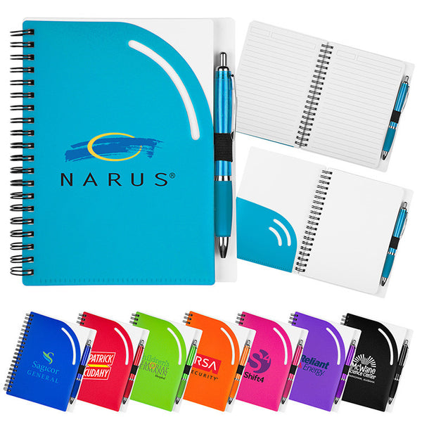 Notebook and Pen Set with Cut Out Accent