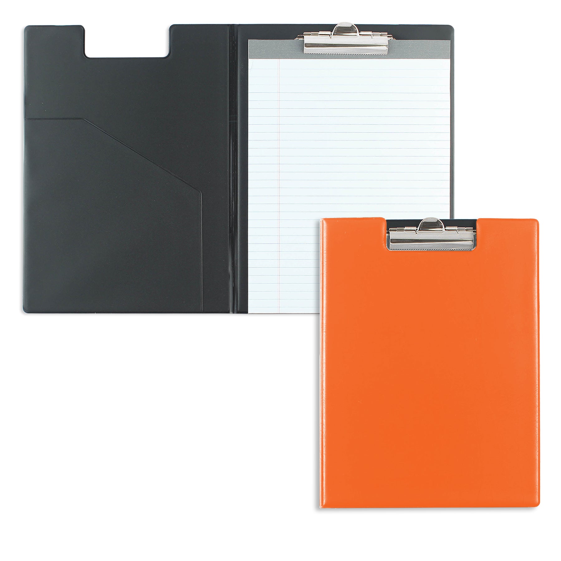 Orange Writing Pad Folder with Logo
