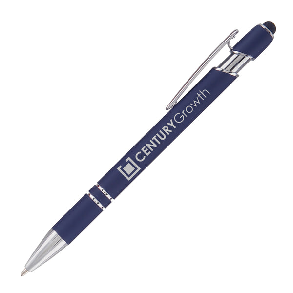 Laser Engraved Pen with Rubberized Finish