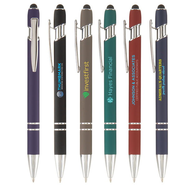 Retractable Metal Pen with Stylus