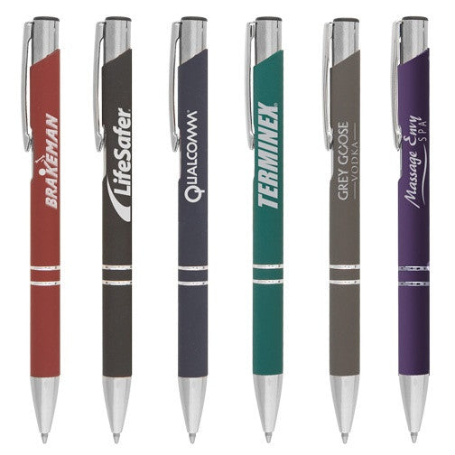 Soft Touch Matte Finish Engraved Pens