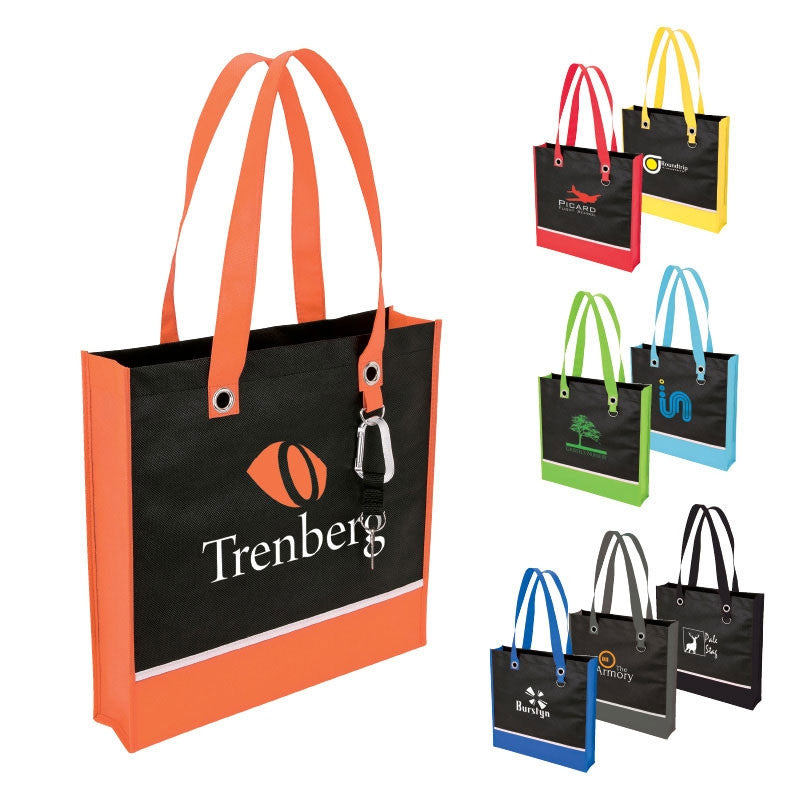 Stylish Tote Bag with Metal Accents